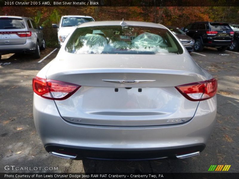 Billet Silver Metallic / Black 2016 Chrysler 200 S AWD