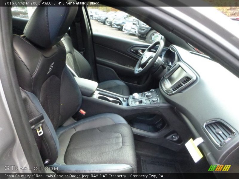Billet Silver Metallic / Black 2016 Chrysler 200 S AWD
