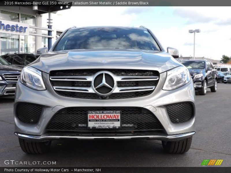 Palladium Silver Metallic / Saddle Brown/Black 2016 Mercedes-Benz GLE 350 4Matic