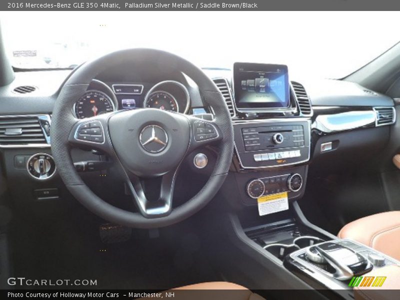 Palladium Silver Metallic / Saddle Brown/Black 2016 Mercedes-Benz GLE 350 4Matic