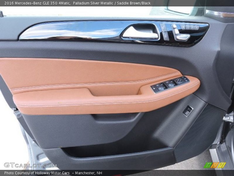 Palladium Silver Metallic / Saddle Brown/Black 2016 Mercedes-Benz GLE 350 4Matic