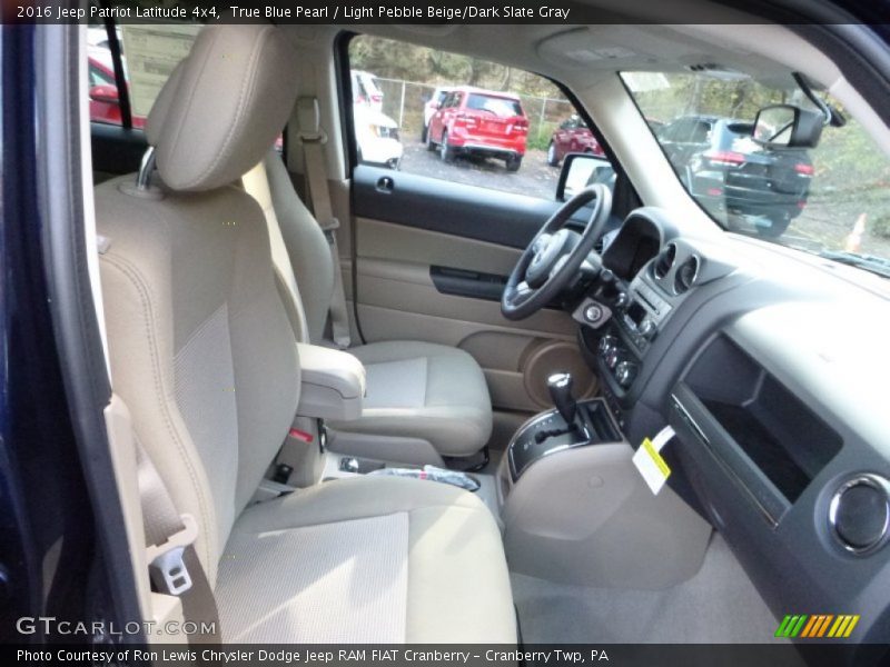 True Blue Pearl / Light Pebble Beige/Dark Slate Gray 2016 Jeep Patriot Latitude 4x4
