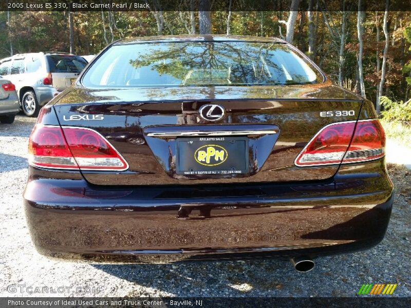 Black Garnet Pearl / Black 2005 Lexus ES 330