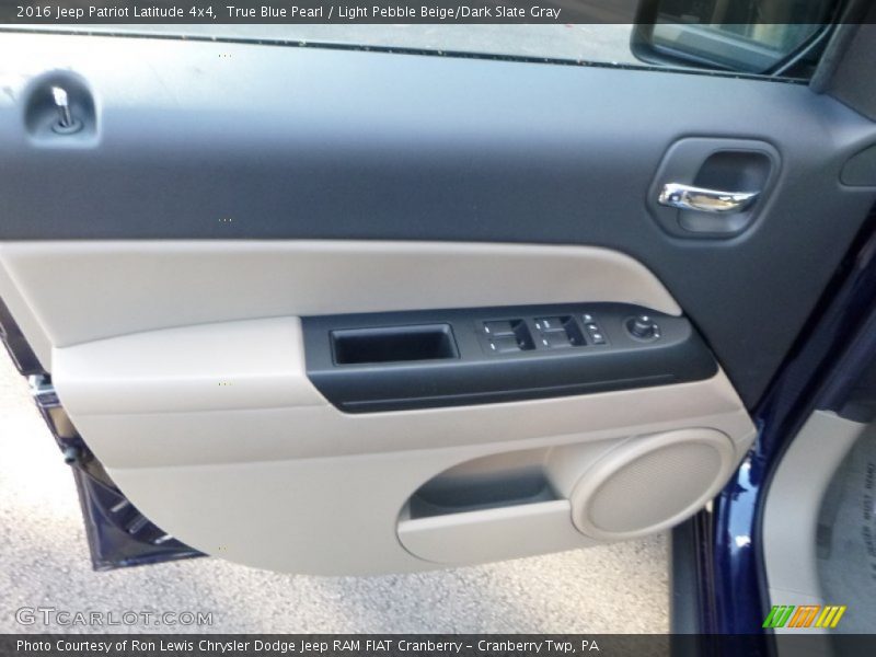 True Blue Pearl / Light Pebble Beige/Dark Slate Gray 2016 Jeep Patriot Latitude 4x4
