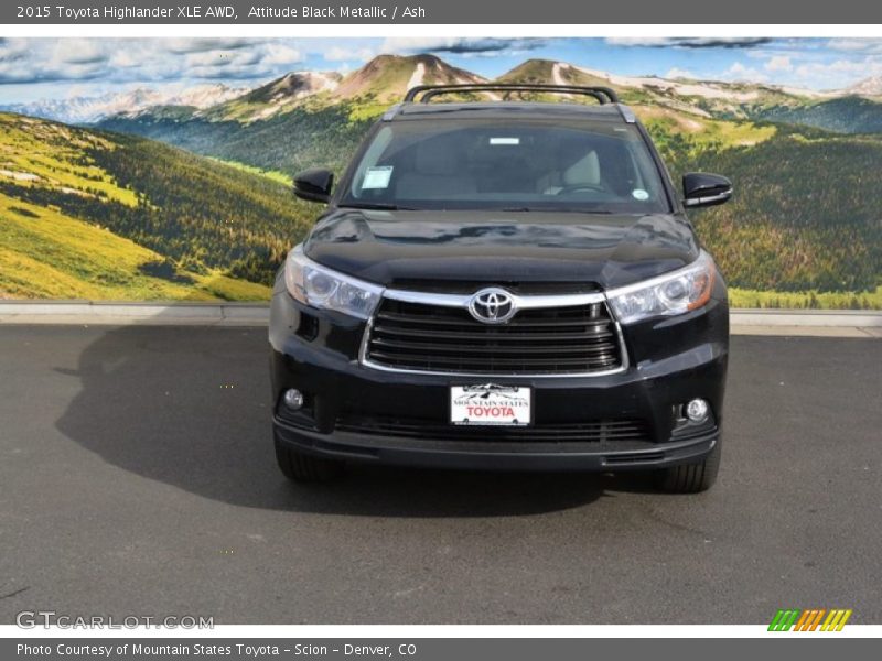 Attitude Black Metallic / Ash 2015 Toyota Highlander XLE AWD