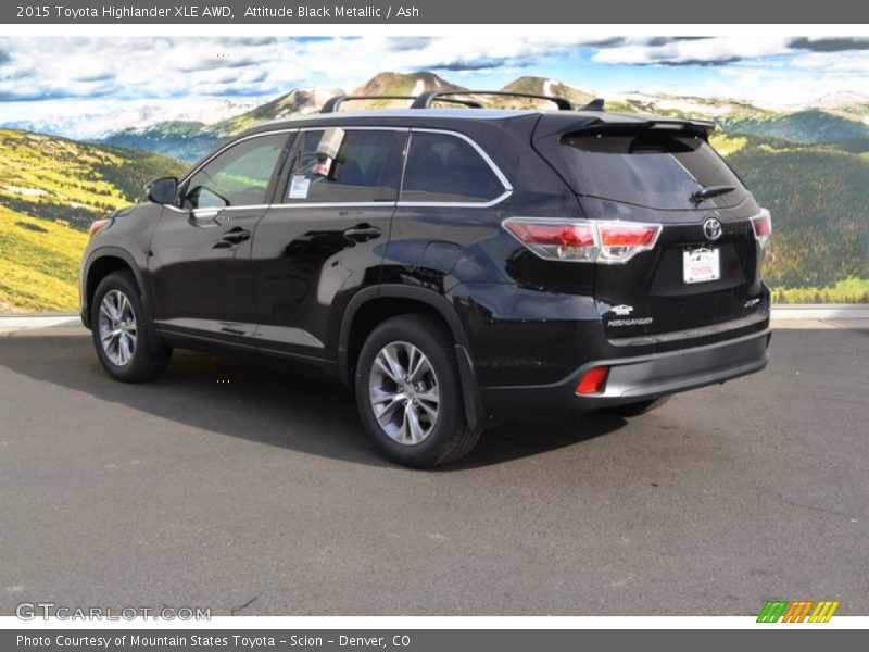 Attitude Black Metallic / Ash 2015 Toyota Highlander XLE AWD