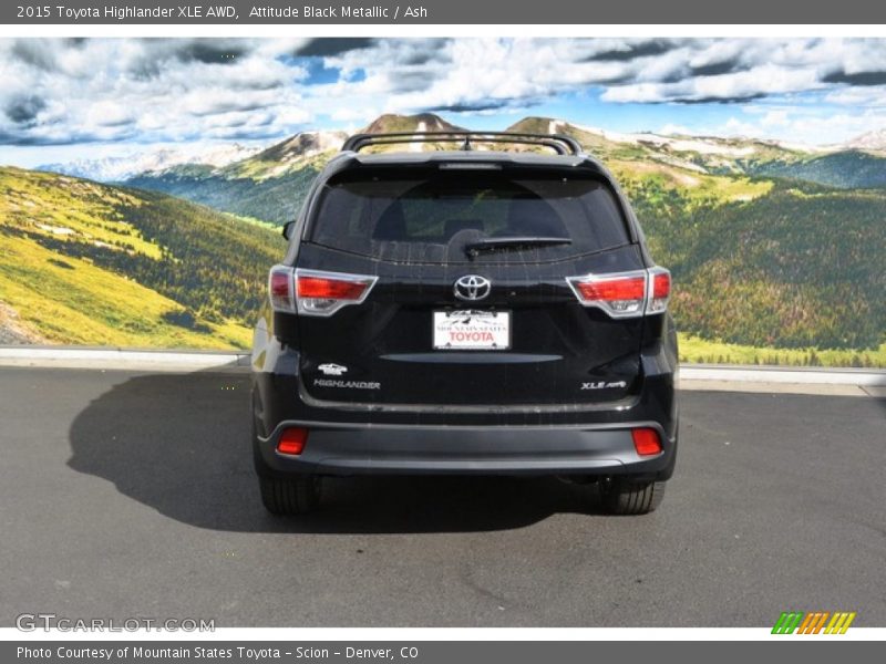 Attitude Black Metallic / Ash 2015 Toyota Highlander XLE AWD