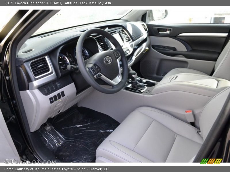 Attitude Black Metallic / Ash 2015 Toyota Highlander XLE AWD