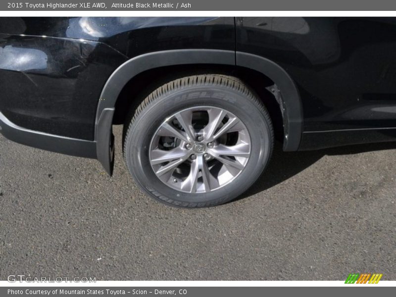Attitude Black Metallic / Ash 2015 Toyota Highlander XLE AWD
