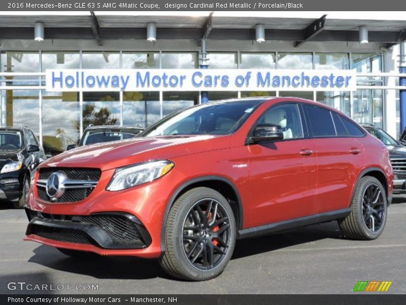 designo Cardinal Red Metallic / Porcelain/Black 2016 Mercedes-Benz GLE 63 S AMG 4Matic Coupe