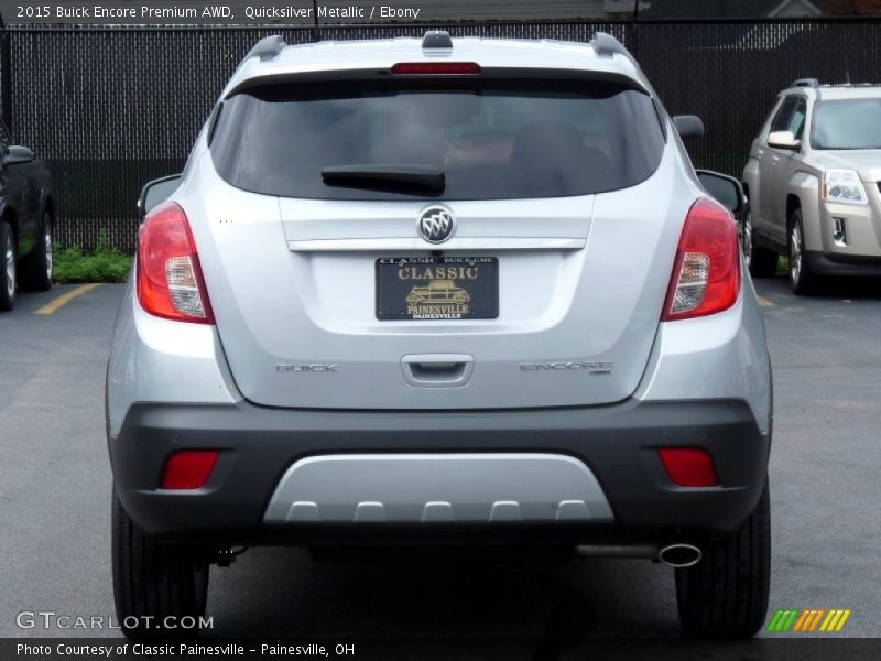Quicksilver Metallic / Ebony 2015 Buick Encore Premium AWD
