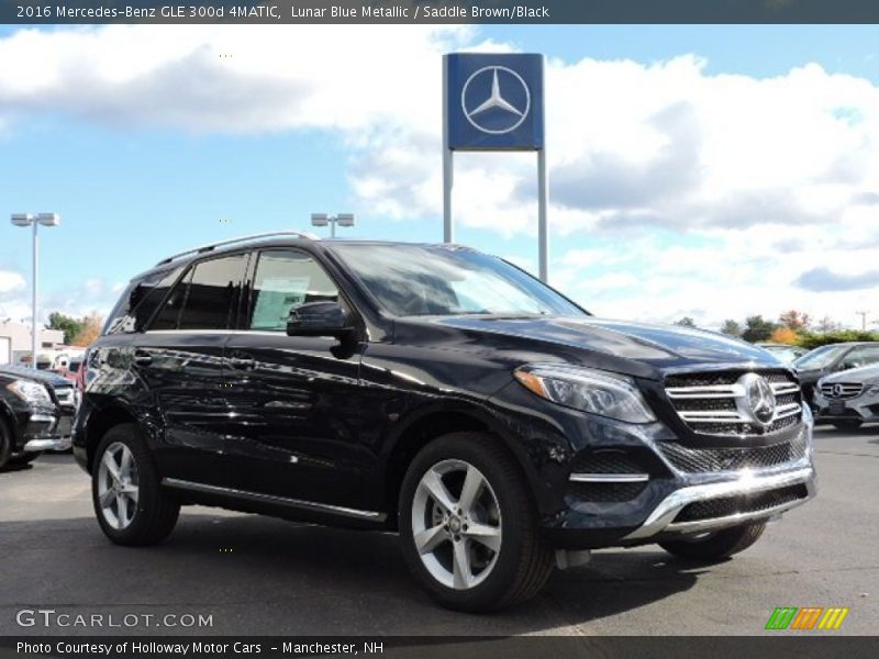 Lunar Blue Metallic / Saddle Brown/Black 2016 Mercedes-Benz GLE 300d 4MATIC