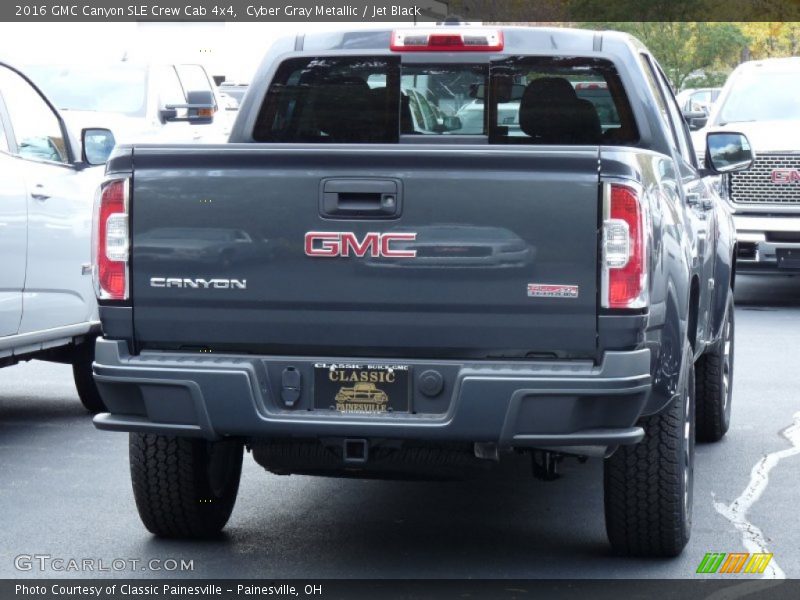 Cyber Gray Metallic / Jet Black 2016 GMC Canyon SLE Crew Cab 4x4