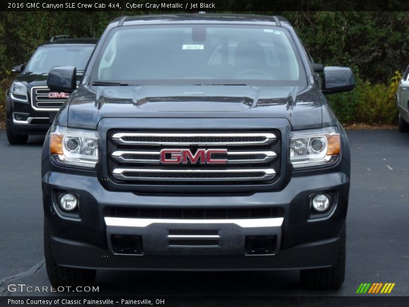 Cyber Gray Metallic / Jet Black 2016 GMC Canyon SLE Crew Cab 4x4