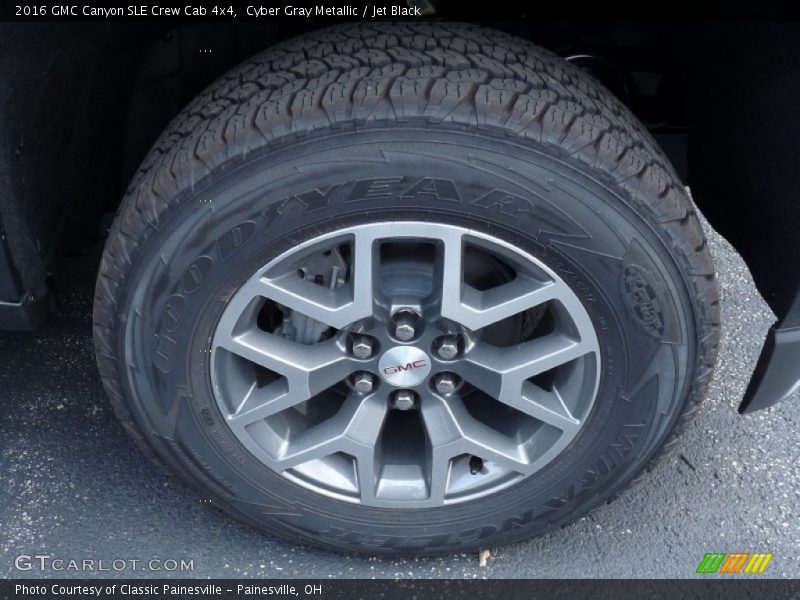 Cyber Gray Metallic / Jet Black 2016 GMC Canyon SLE Crew Cab 4x4