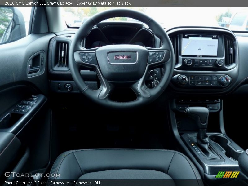 Cyber Gray Metallic / Jet Black 2016 GMC Canyon SLE Crew Cab 4x4