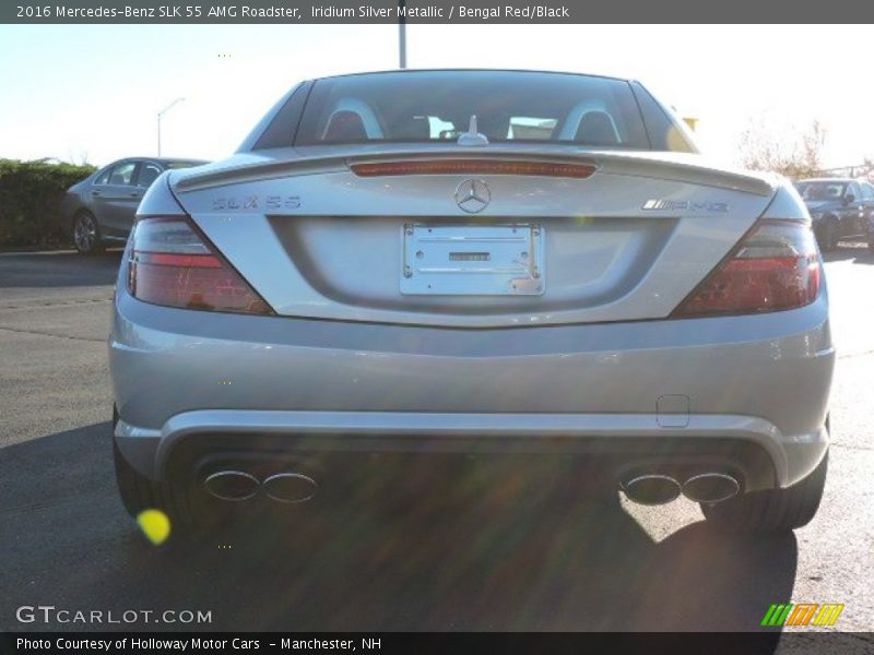 Iridium Silver Metallic / Bengal Red/Black 2016 Mercedes-Benz SLK 55 AMG Roadster