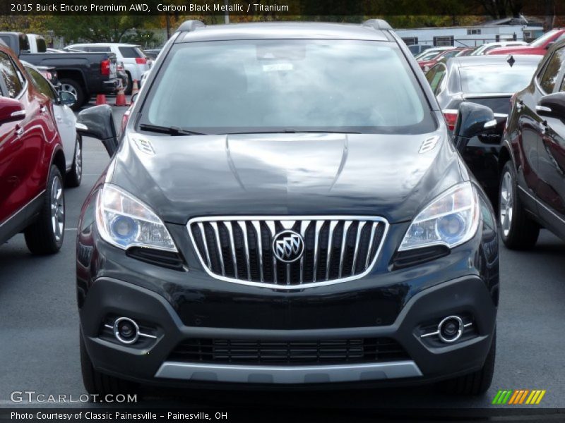 Carbon Black Metallic / Titanium 2015 Buick Encore Premium AWD