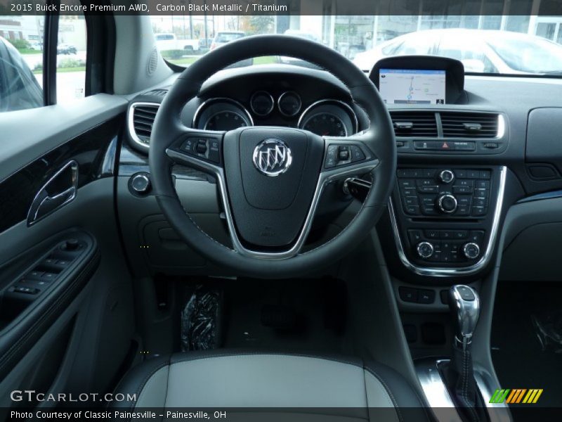 Carbon Black Metallic / Titanium 2015 Buick Encore Premium AWD