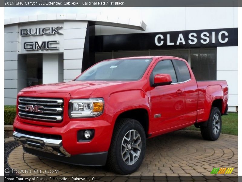 Cardinal Red / Jet Black 2016 GMC Canyon SLE Extended Cab 4x4
