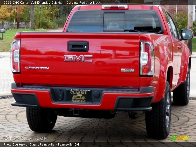 Cardinal Red / Jet Black 2016 GMC Canyon SLE Extended Cab 4x4