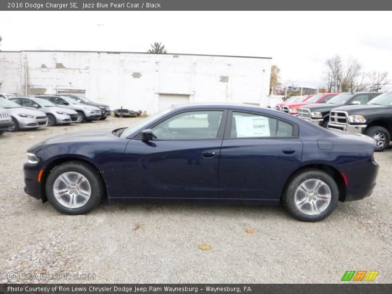 Jazz Blue Pearl Coat / Black 2016 Dodge Charger SE