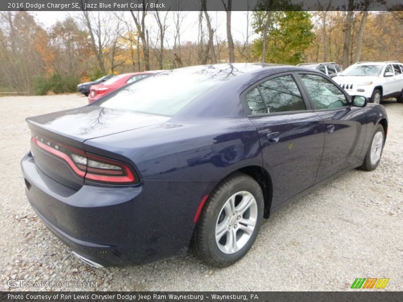 Jazz Blue Pearl Coat / Black 2016 Dodge Charger SE