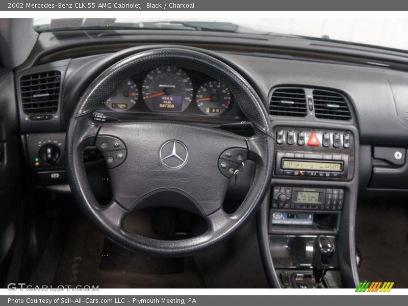 Black / Charcoal 2002 Mercedes-Benz CLK 55 AMG Cabriolet