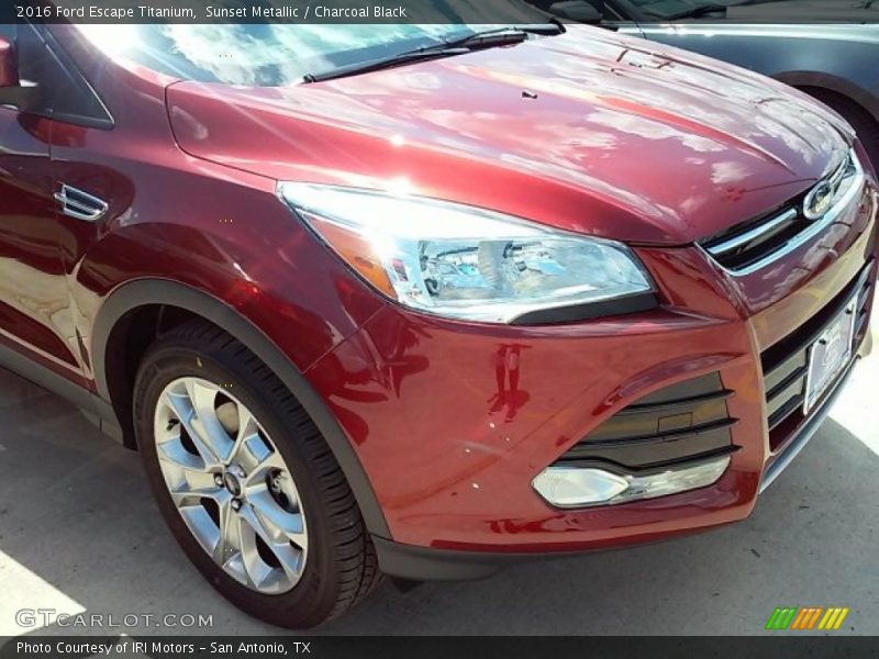 Sunset Metallic / Charcoal Black 2016 Ford Escape Titanium