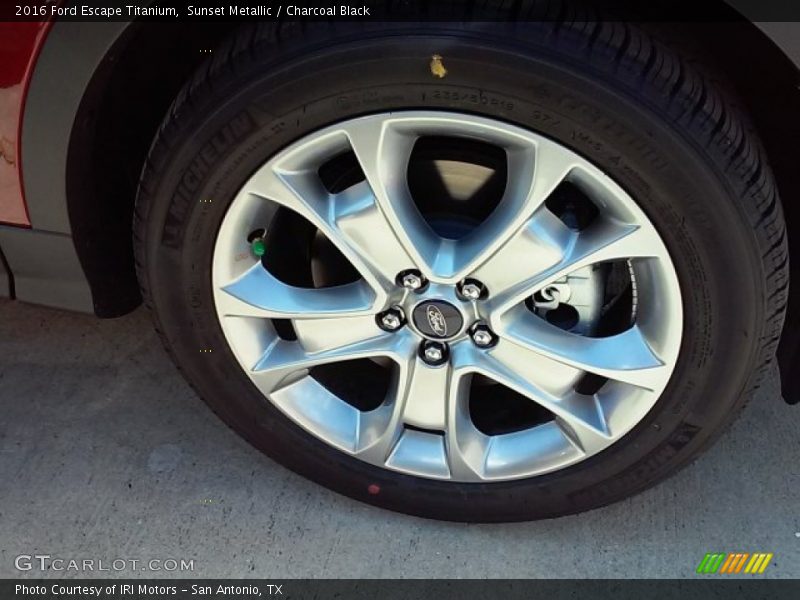 Sunset Metallic / Charcoal Black 2016 Ford Escape Titanium