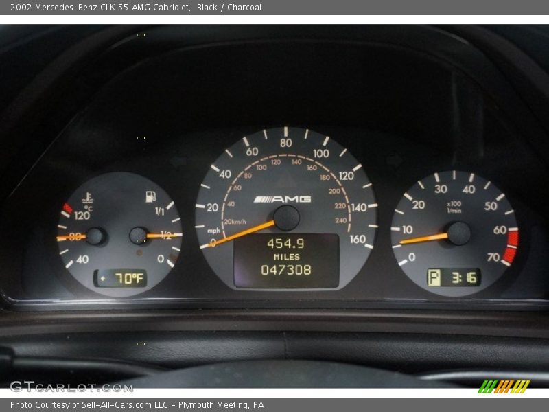  2002 CLK 55 AMG Cabriolet 55 AMG Cabriolet Gauges