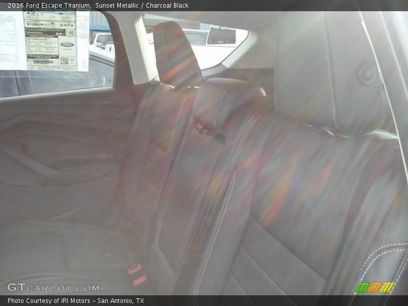 Sunset Metallic / Charcoal Black 2016 Ford Escape Titanium