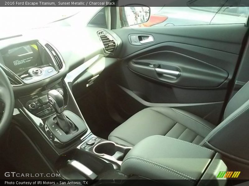 Sunset Metallic / Charcoal Black 2016 Ford Escape Titanium