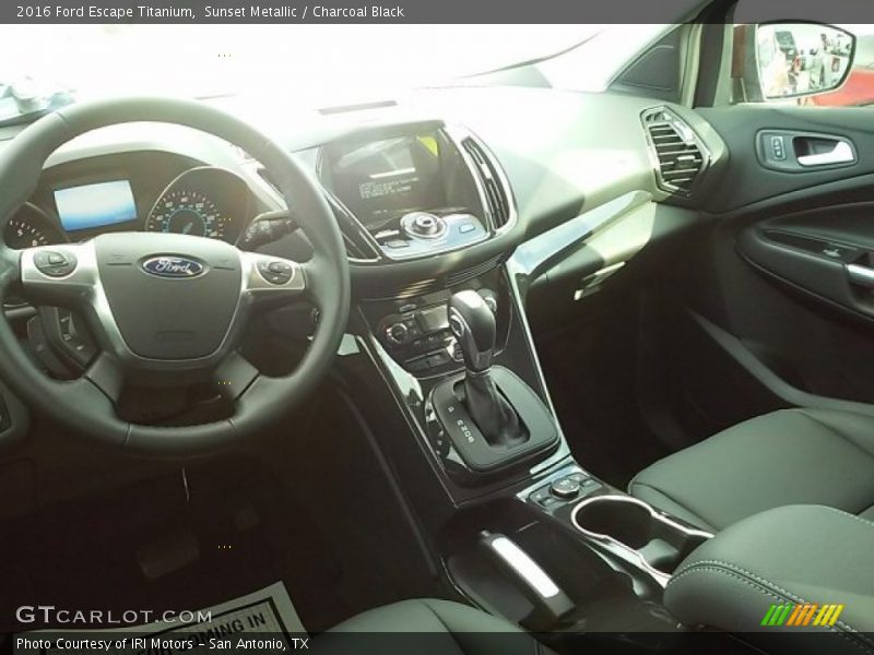 Sunset Metallic / Charcoal Black 2016 Ford Escape Titanium