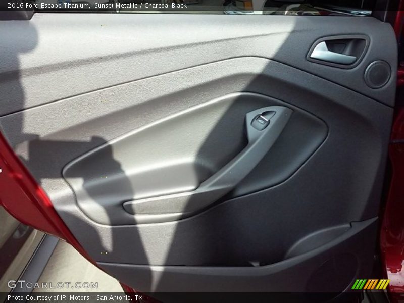 Sunset Metallic / Charcoal Black 2016 Ford Escape Titanium