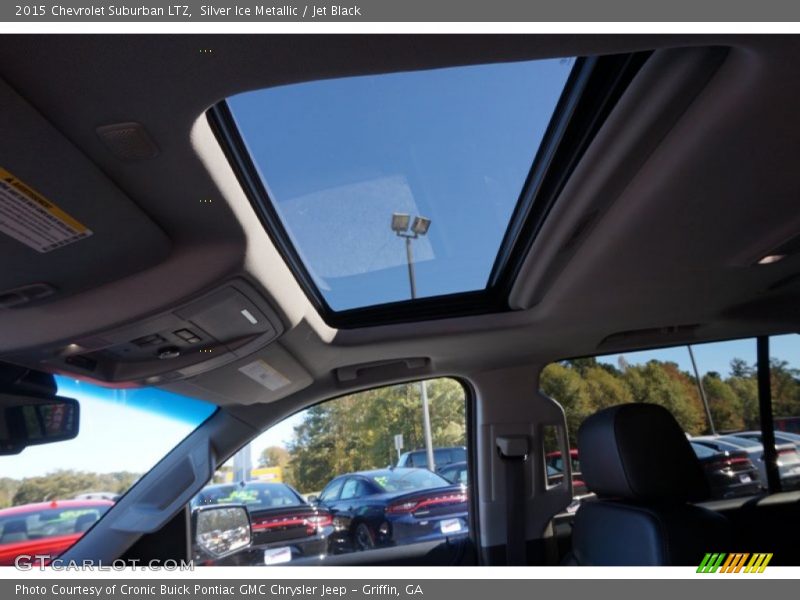 Silver Ice Metallic / Jet Black 2015 Chevrolet Suburban LTZ