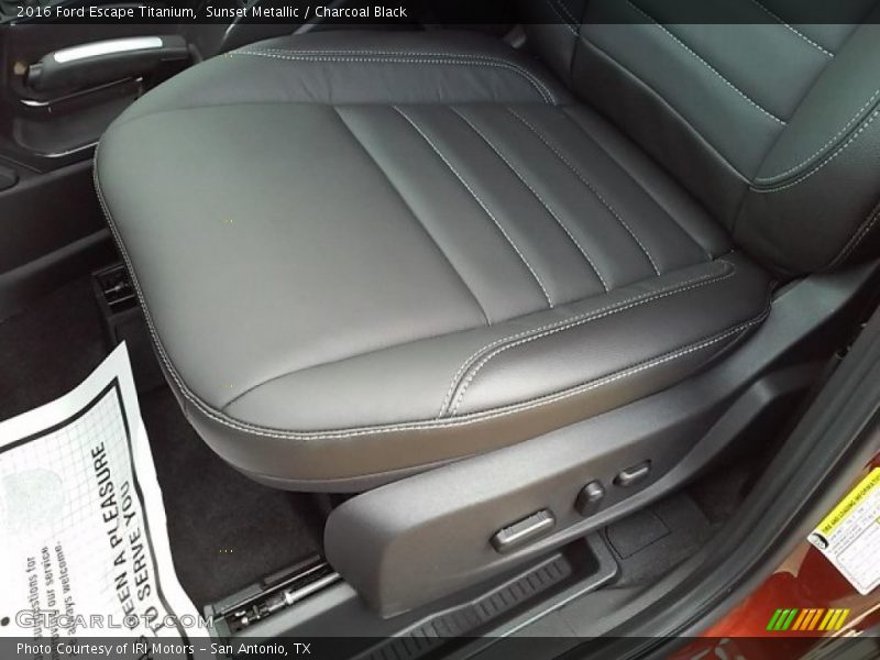 Sunset Metallic / Charcoal Black 2016 Ford Escape Titanium