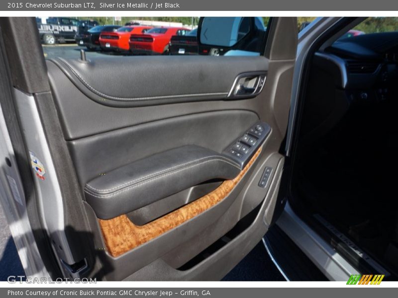 Silver Ice Metallic / Jet Black 2015 Chevrolet Suburban LTZ