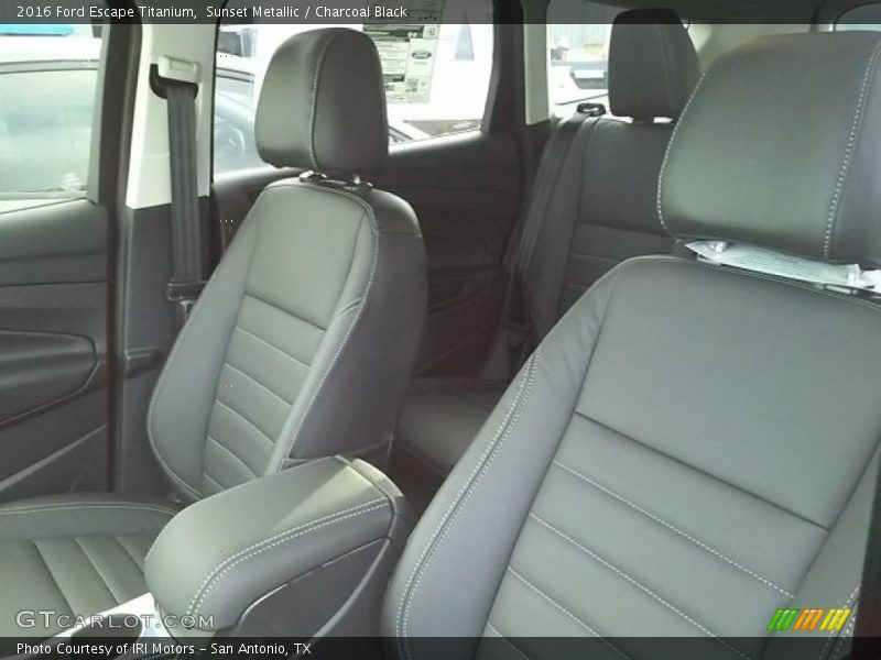 Sunset Metallic / Charcoal Black 2016 Ford Escape Titanium
