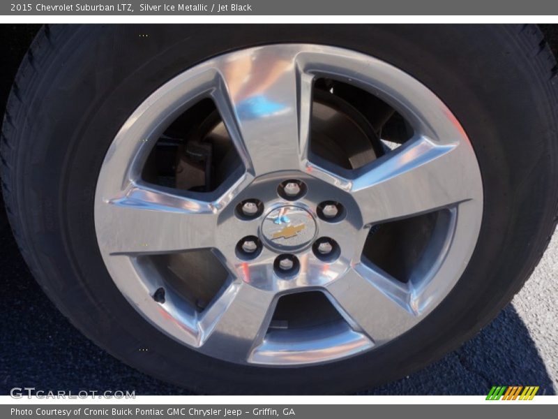 Silver Ice Metallic / Jet Black 2015 Chevrolet Suburban LTZ