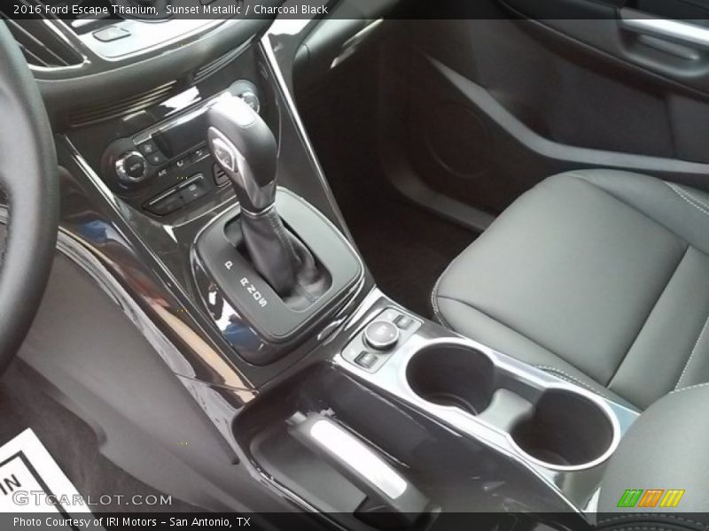 Sunset Metallic / Charcoal Black 2016 Ford Escape Titanium