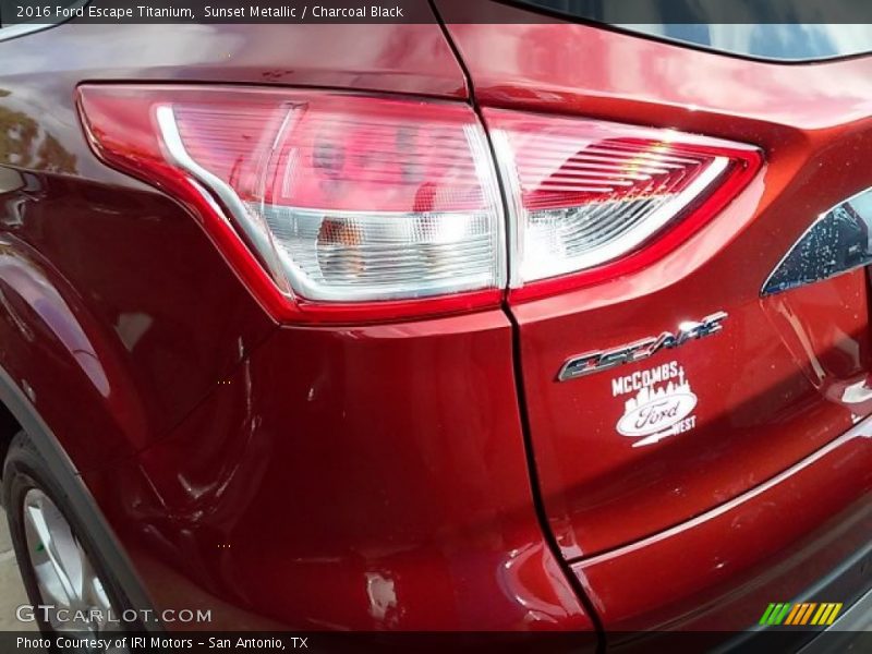 Sunset Metallic / Charcoal Black 2016 Ford Escape Titanium