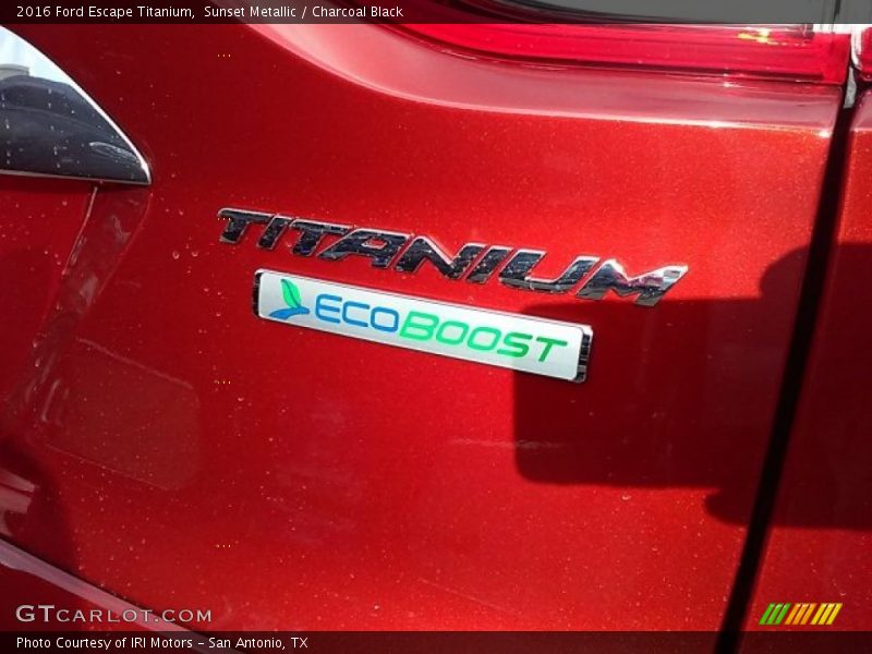 Sunset Metallic / Charcoal Black 2016 Ford Escape Titanium