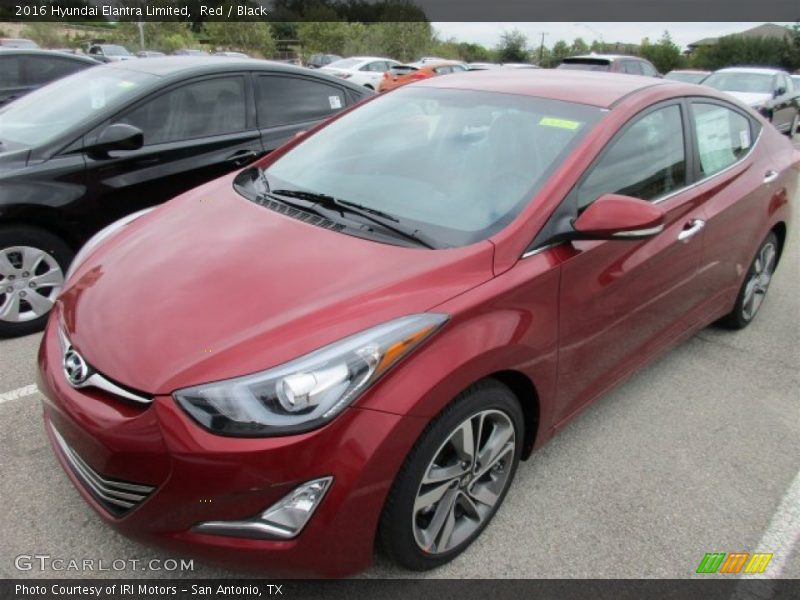 Red / Black 2016 Hyundai Elantra Limited