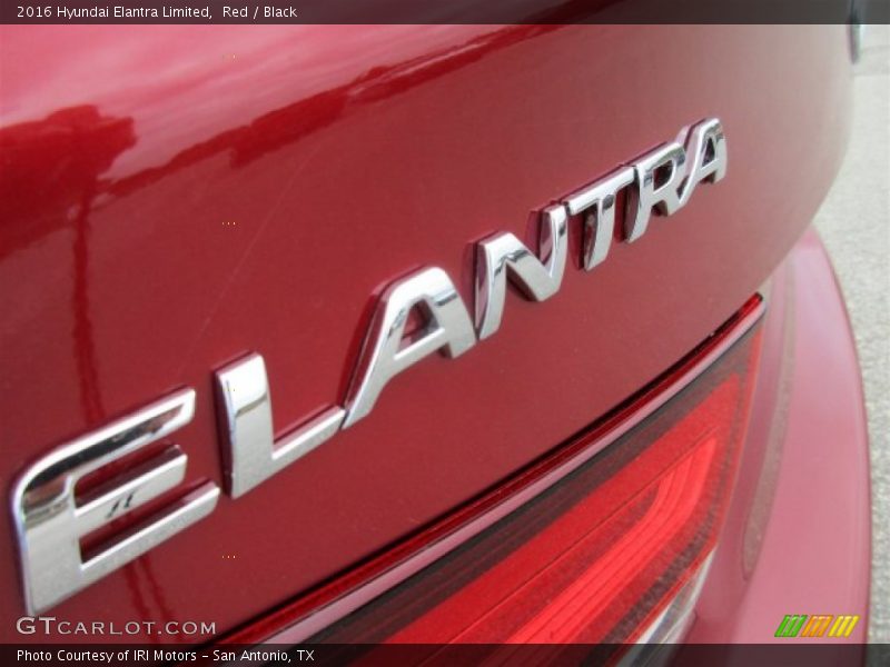 Red / Black 2016 Hyundai Elantra Limited