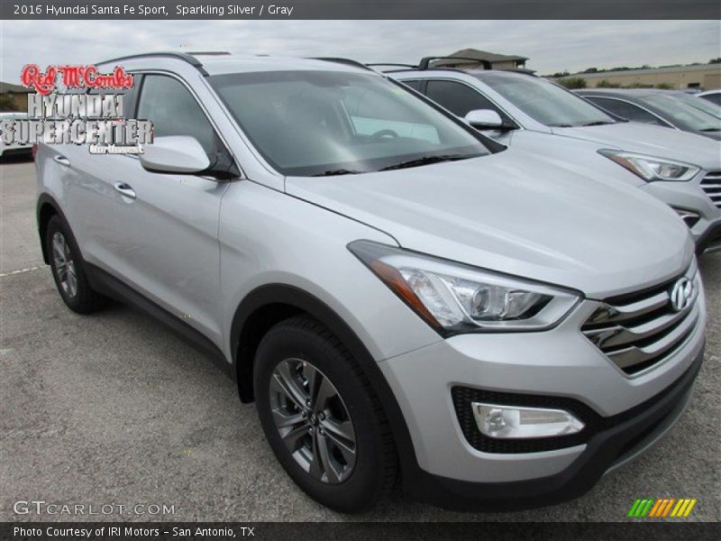 Sparkling Silver / Gray 2016 Hyundai Santa Fe Sport