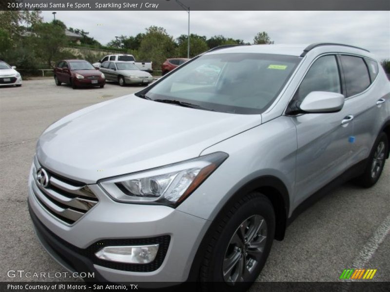 Sparkling Silver / Gray 2016 Hyundai Santa Fe Sport