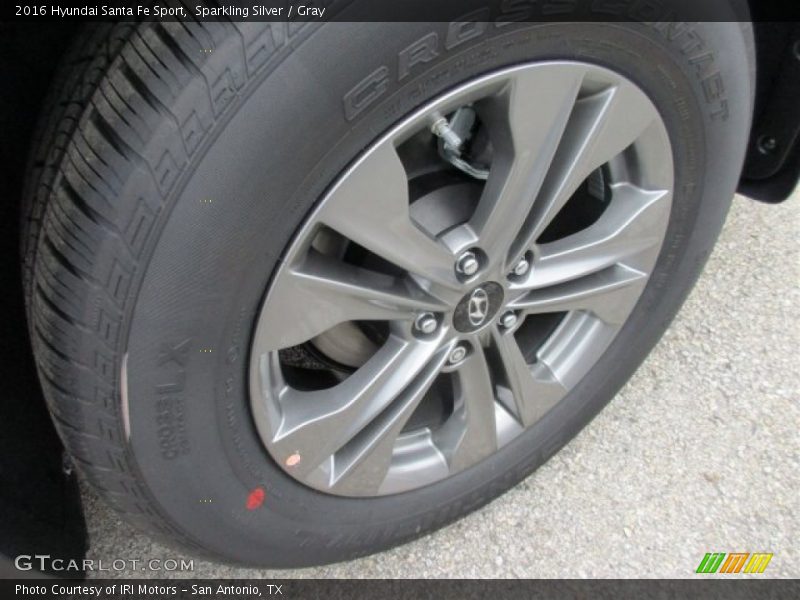 Sparkling Silver / Gray 2016 Hyundai Santa Fe Sport