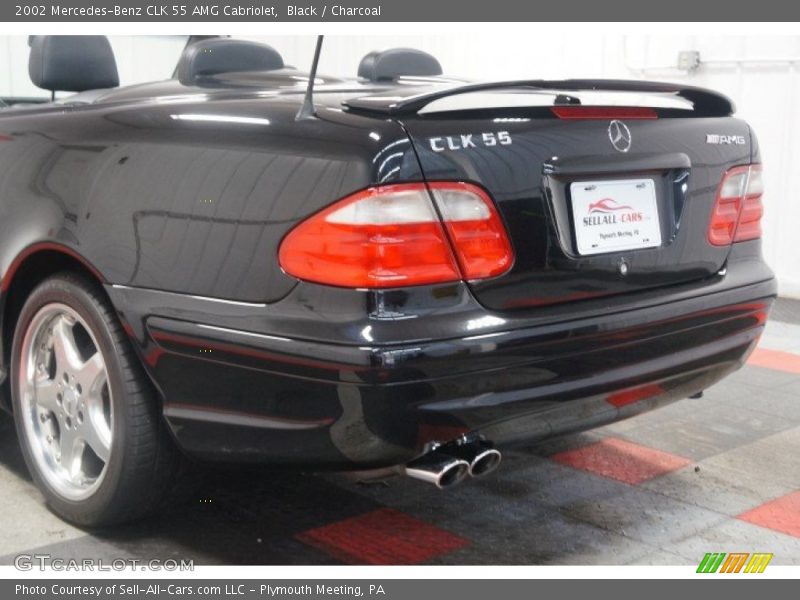 Black / Charcoal 2002 Mercedes-Benz CLK 55 AMG Cabriolet