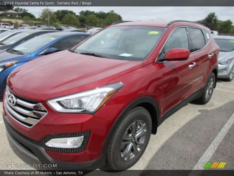 Front 3/4 View of 2016 Santa Fe Sport 